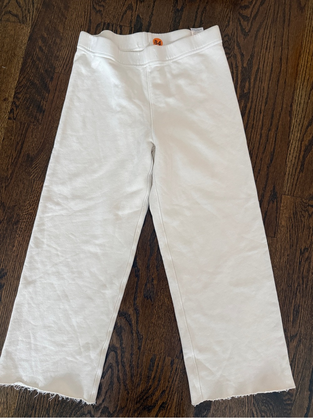 Frank & Eileen vintage  White Wide Leg Catherine sweatpants no drawstring S